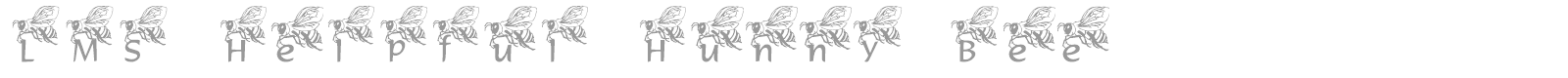 LMS Helpful Hunny Bee font preview